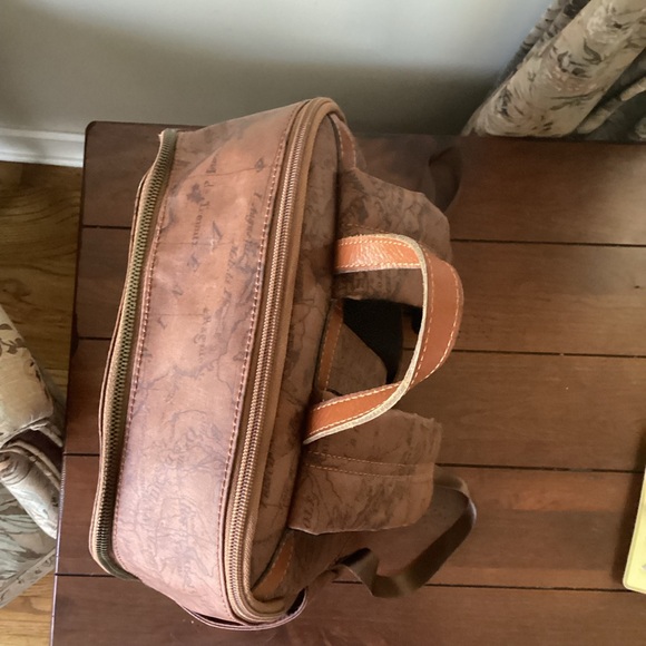 Patricia Nash Brown Karina Map Full Size Backpack - Picture 5 of 9